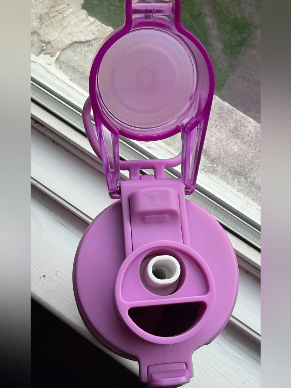Pink Insulated Water Bottle with Flip Lid